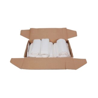 LINER, 10 GAL 24X24 TRANSLUCENT 6 MICRON ROLL HIGH DENSITY CAN