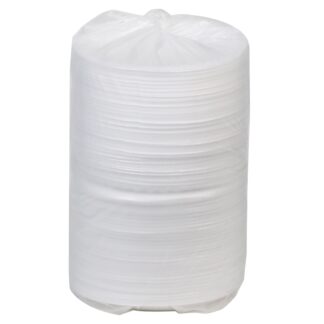 PLATE, 6 FOAM 1 CMPT UNLAMINATED ROUND WHITE