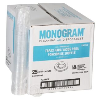 LID, CUP SOUFFLE 1 OZ FLAT POLYETHYLENE CLEAR PLASTIC